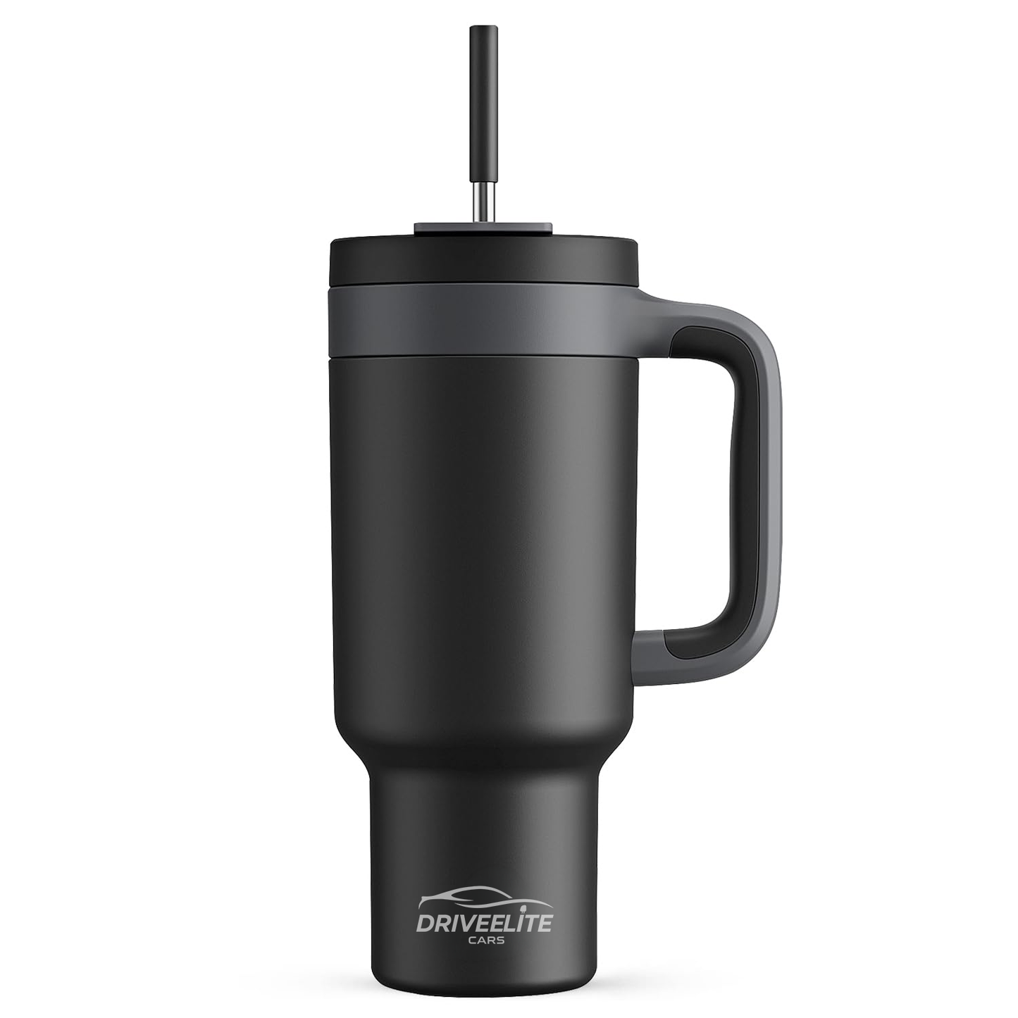 Driveelitecars 40 oz Insulated Tumbler with 2-in-1 Lid (Midnight)