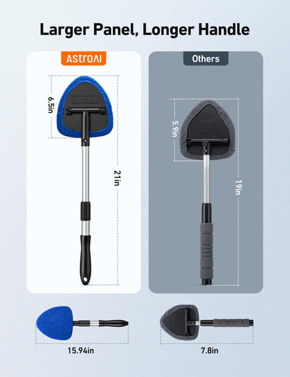 Driveelitecars Windshield Cleaner Tool with Extendable Handle