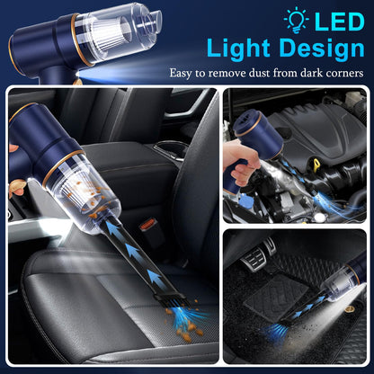 Driveelitecars Handheld Car Vacuum Cleaner & 2-in-1 Air Duster (9000Pa)